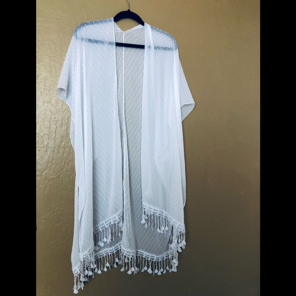 White plain short sleeve | non stretch | Chiffon